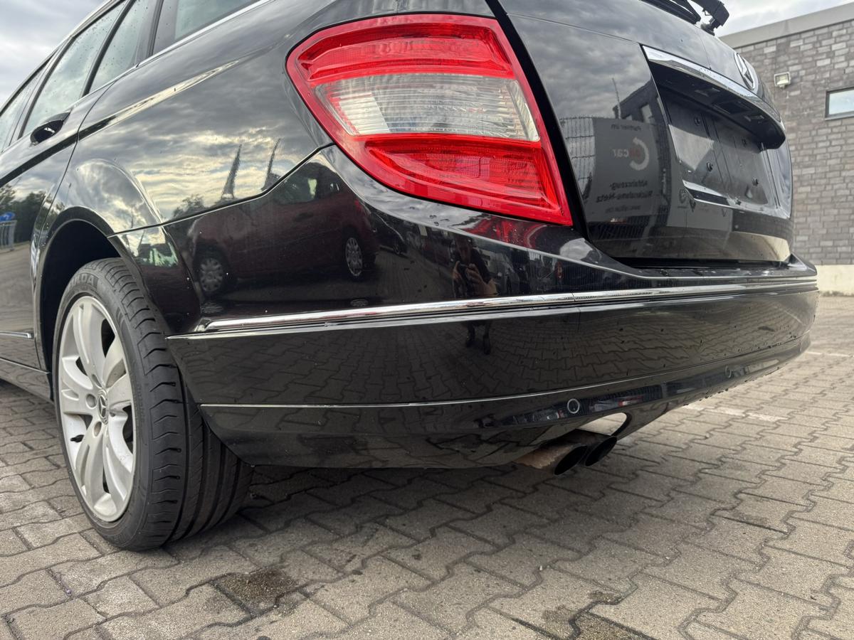 Mercedes C Klasse S204 original Sto&szlig;stange Stossf&auml;nger hinten 197 Obsidianschwarz Kombi Bj.2009